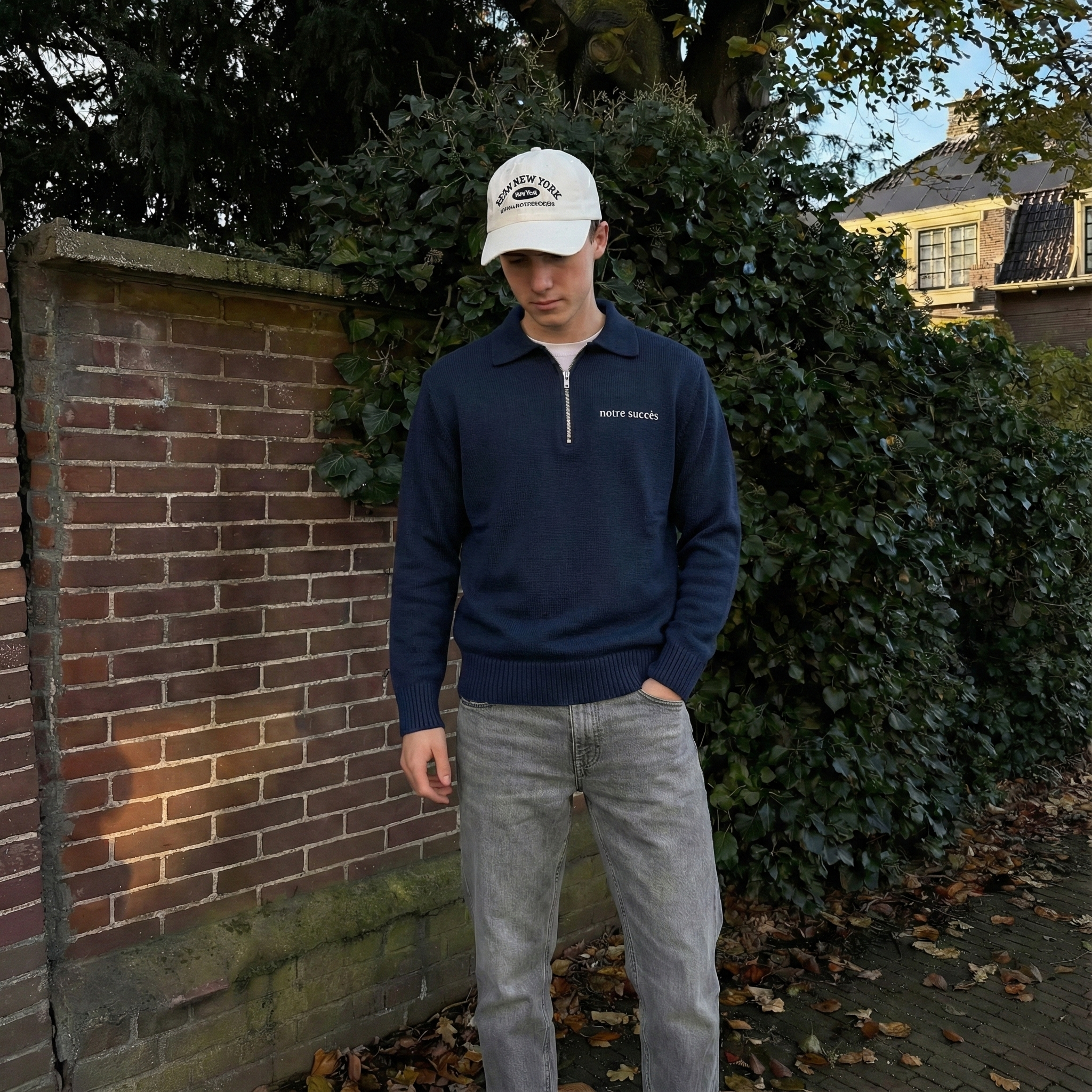 Wool Half Zip